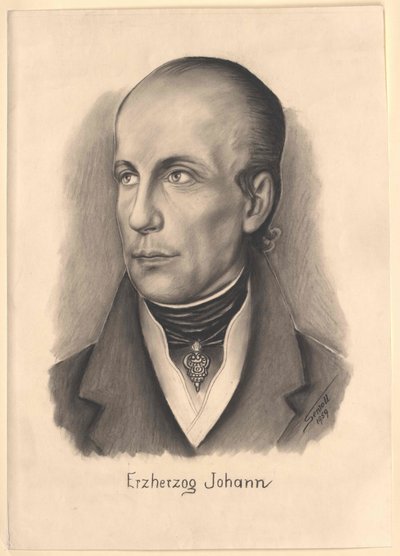 Ærkehertug af Østrig Johann (print) af Unknown artist