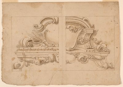 Arkitektoniske ornamenter af Unknown artist