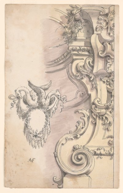 Arkitektoniske ornamenter t af Unknown artist