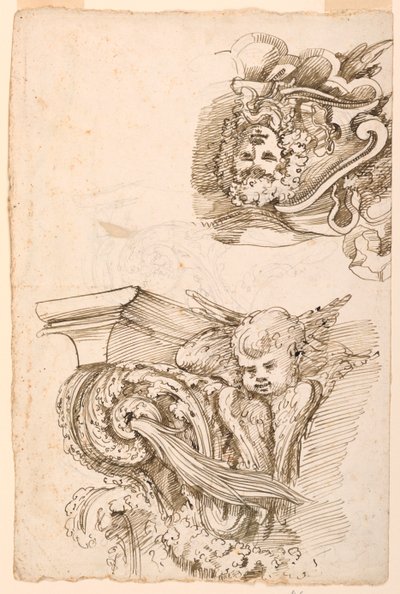 Arkitektoniske skulpturer af Unknown artist