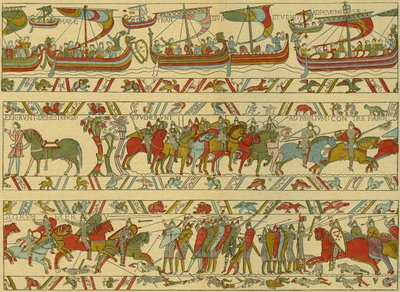 Bayeux-tapet. Norman angreb af Unknown artist