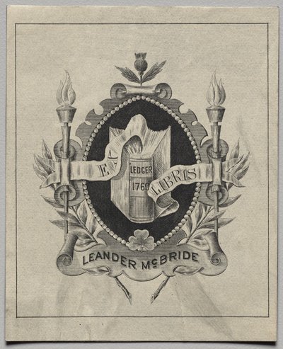 Bogplade: Leander McBride af Unknown artist
