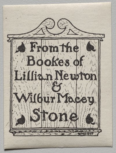 Bogplade: Lillian Newton og Wilbur Macey Stone af Unknown artist