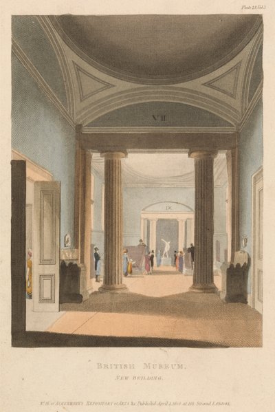 British Museum, New Building af Unknown artist
