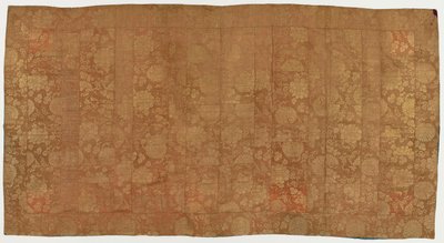 Brokade, silke. En buddhistisk munkedragt, lappet: Kesa af Unknown artist