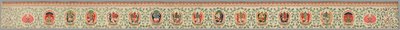 Brocaded Strip, kendt som "Imperial Tribute Brocade" af Unknown artist