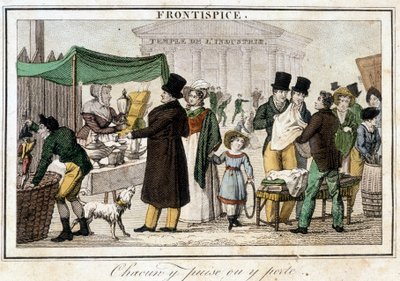 Brocante nær industritemplet. af Unknown artist