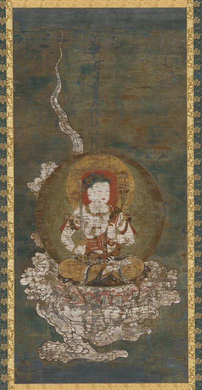 Buddhistisk guddom: Gokei Monju (Manjushri) af Unknown artist