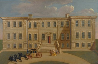 Calke Hall, Derbyshire, sæde for Sir Henry Harpur, Bt. af Unknown artist
