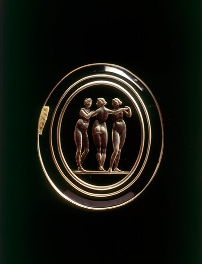 Cameo af de tre nåder af Unknown artist