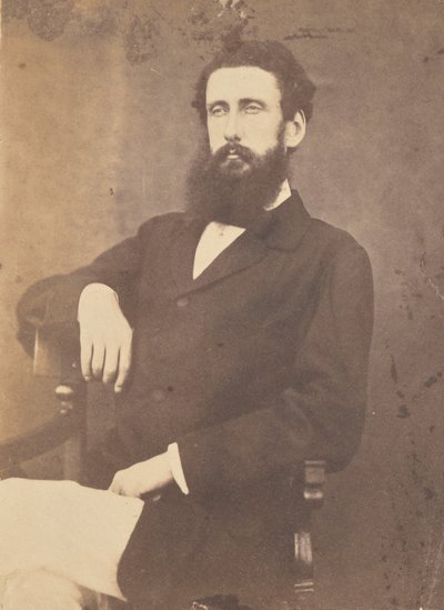 Kaptajn Thompson. Kommissær i Sitapur i Oudh 1870 af Unknown artist