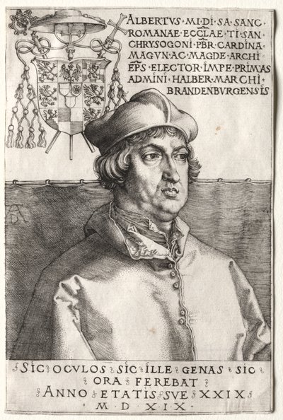Kardinal Albrecht af Brandenburg - Den lille tallerken af Unknown artist