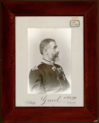 Carol Ier ou Charles Ier - Portræt af kong Carol I af Rumænien (1839-1914), Anonym. Sølv gelatine fotografering af Unknown artist