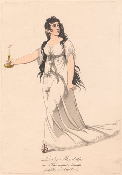 Karakterer fra en tysk produktion af Macbeth (en af seks raderinger) af Unknown artist