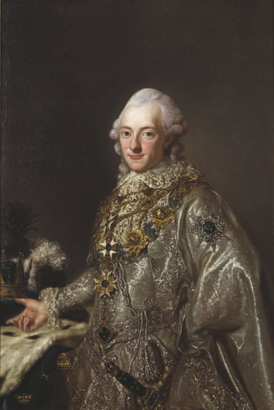 Charles XIII roi de Suede - Portræt af kong Charles XIII af Sverige (1748-1818), Anonym . Olie på lærred. Mål: 117x78 cm. Nationalmuseum Stockholm af Unknown artist