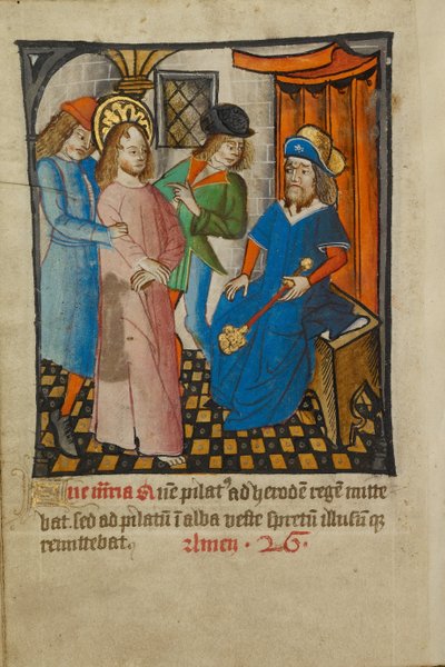Kristus før Herodes af Unknown artist