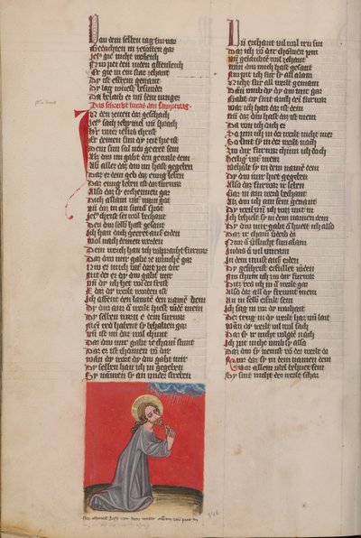 Kristus beder i ørkenen af Unknown artist