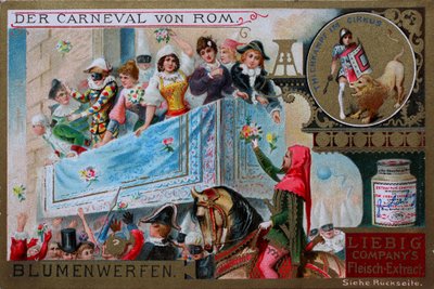 Samlers billedserie The Carnival of Rome, Throwing Flowers af Unknown artist