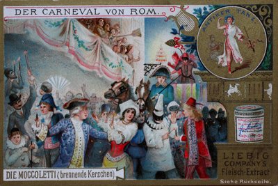 Samlers billedserie The Carnival of Rome, Moccoletti, brændende stearinlys af Unknown artist