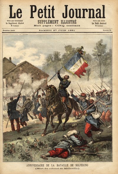 Højtideligholdelse af slaget ved Solferino, 24. juni af Unknown artist