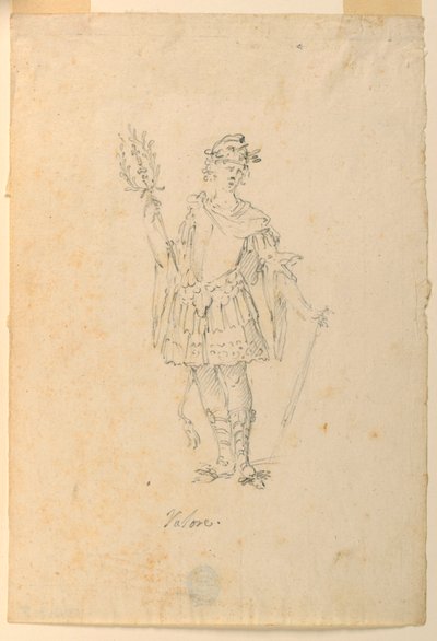 Kostumedesign: Valor for a Ballet af Unknown artist