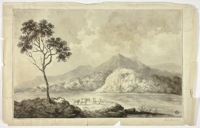 Køer ved Bjergsøen af Unknown artist