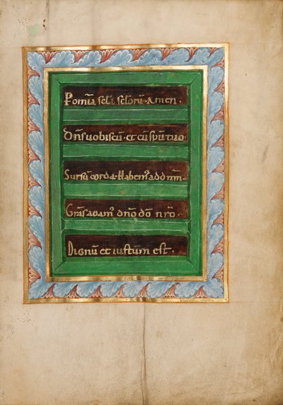 Dekoreret incipit-side af Unknown artist