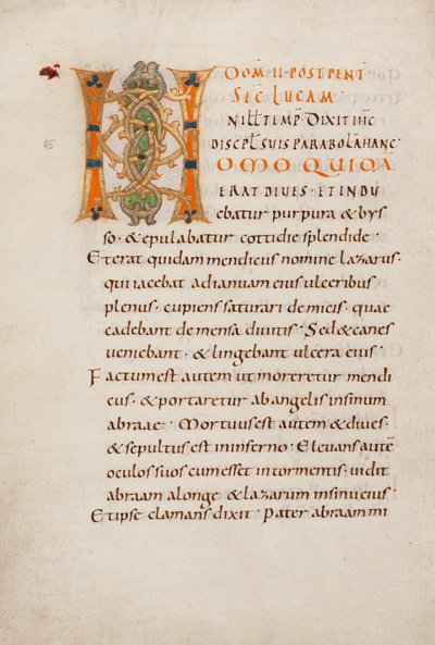 Dekoreret initial H af Unknown artist