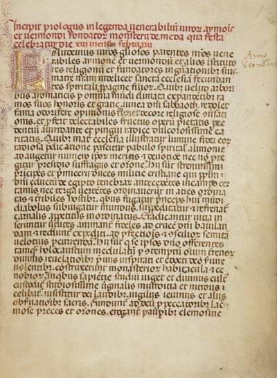 Dekoreret initial L af Unknown artist