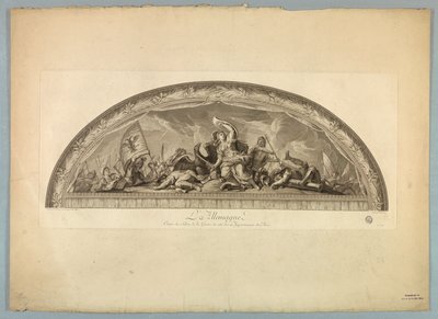 Dekorationer af Lebrun og Mignard i Versailles-slottet af Unknown artist