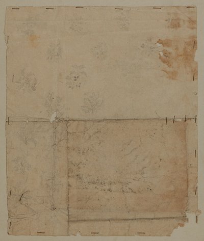 Designtegning, slutningen af det 18. århundrede af Unknown artist