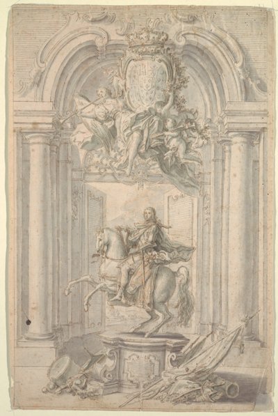 Design til Equestrian Monument of Charles III af Unknown artist