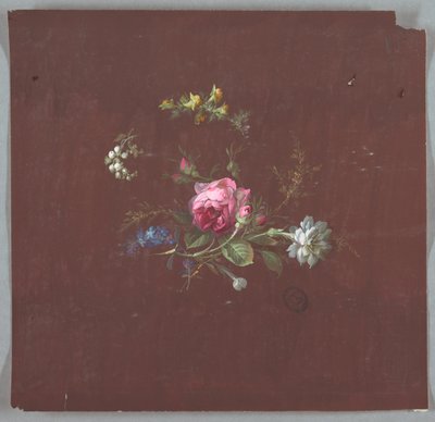 Design til tapet og tekstiler: Blomster af Unknown artist