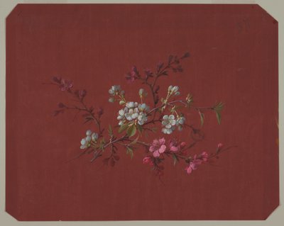 Design til tapet og tekstiler: Blomster af Unknown artist