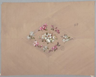 Design til tapet og tekstiler: Blomster af Unknown artist