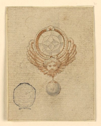Design til en broche af Unknown artist