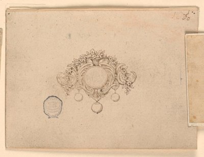 Design til en broche af Unknown artist