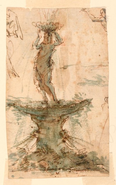 Design til et springvand af Unknown artist