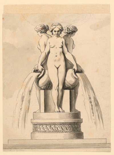 Design til et springvand af Unknown artist