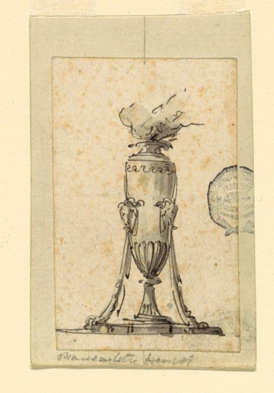 Design til en lampe af Unknown artist