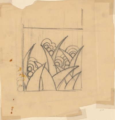 Design til tekstil eller tapet af Unknown artist