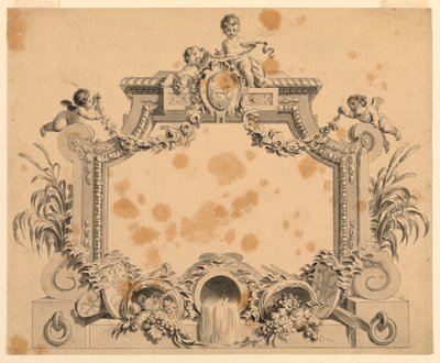 Design til en titelside af Unknown artist