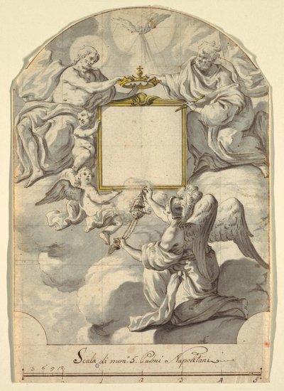 Design til et vægmaleri af Unknown artist