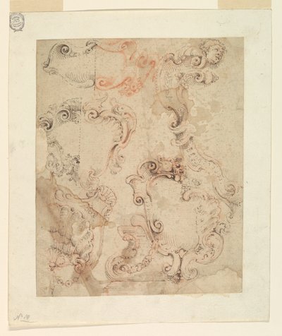 Designs til Scrollwork Escutcheons af Unknown artist