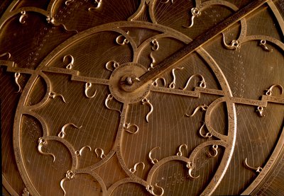 Detaljevisning af en kobber astrolabium. Firenze fra det 17. århundrede, institut og museum for videnskabshistorie af Unknown artist