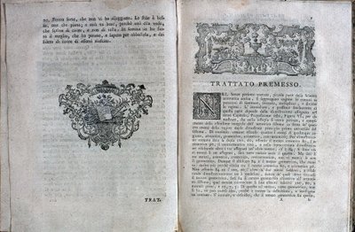 Dobbeltside fra en musiktraktat af Giuseppe Tartini af Unknown artist