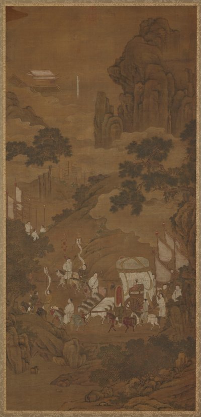 Hertug Wen af Jin genvinder sin tilstand af Unknown artist