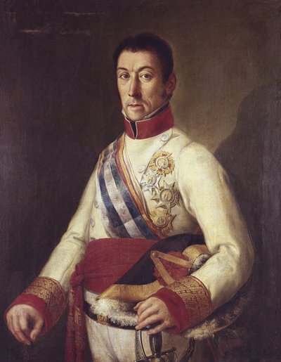 ELIO, Francisco Javier de (1767-1822). Spansk absolutistisk militær, guvernør i Montevideo (maleri) af Unknown artist