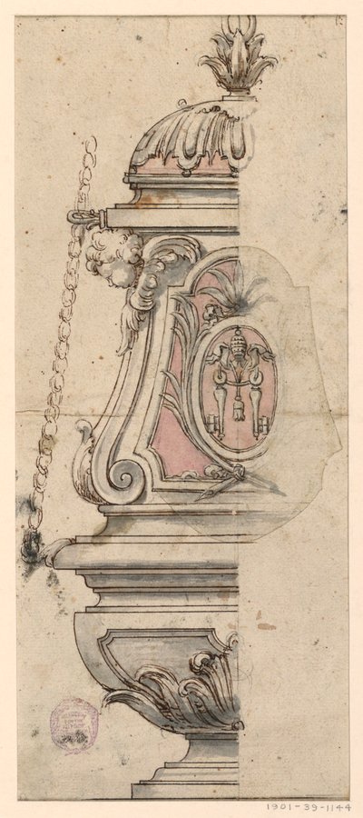 Forhøjning af et røgelseskar af Unknown artist