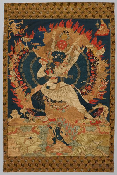 Broderi: Yama og Consort af Unknown artist